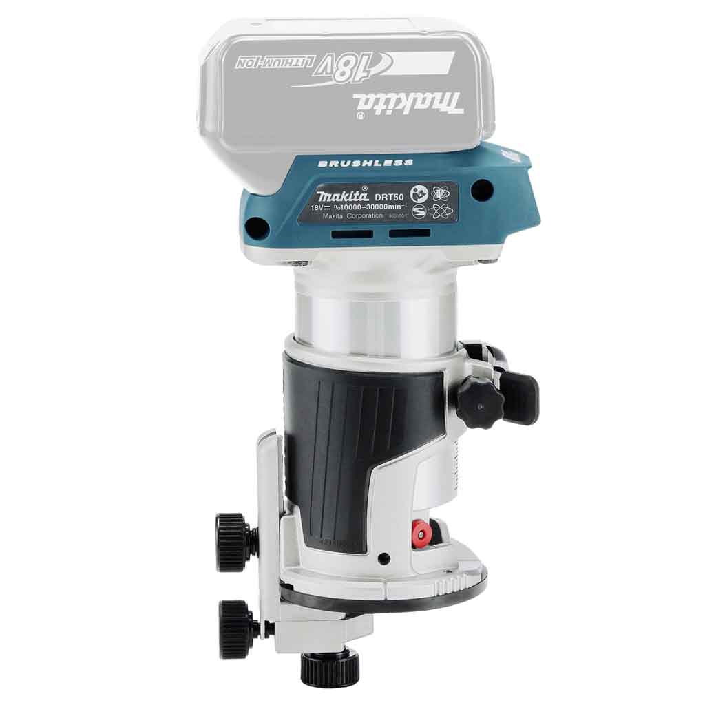 Makita DRT50ZJX2 Rifilatore Fresatrice 18V LXT lato DX
