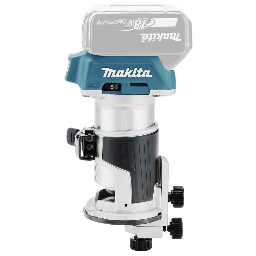 Makita DRT50ZJX2 Rifilatore Fresatrice 18V LXT lato
