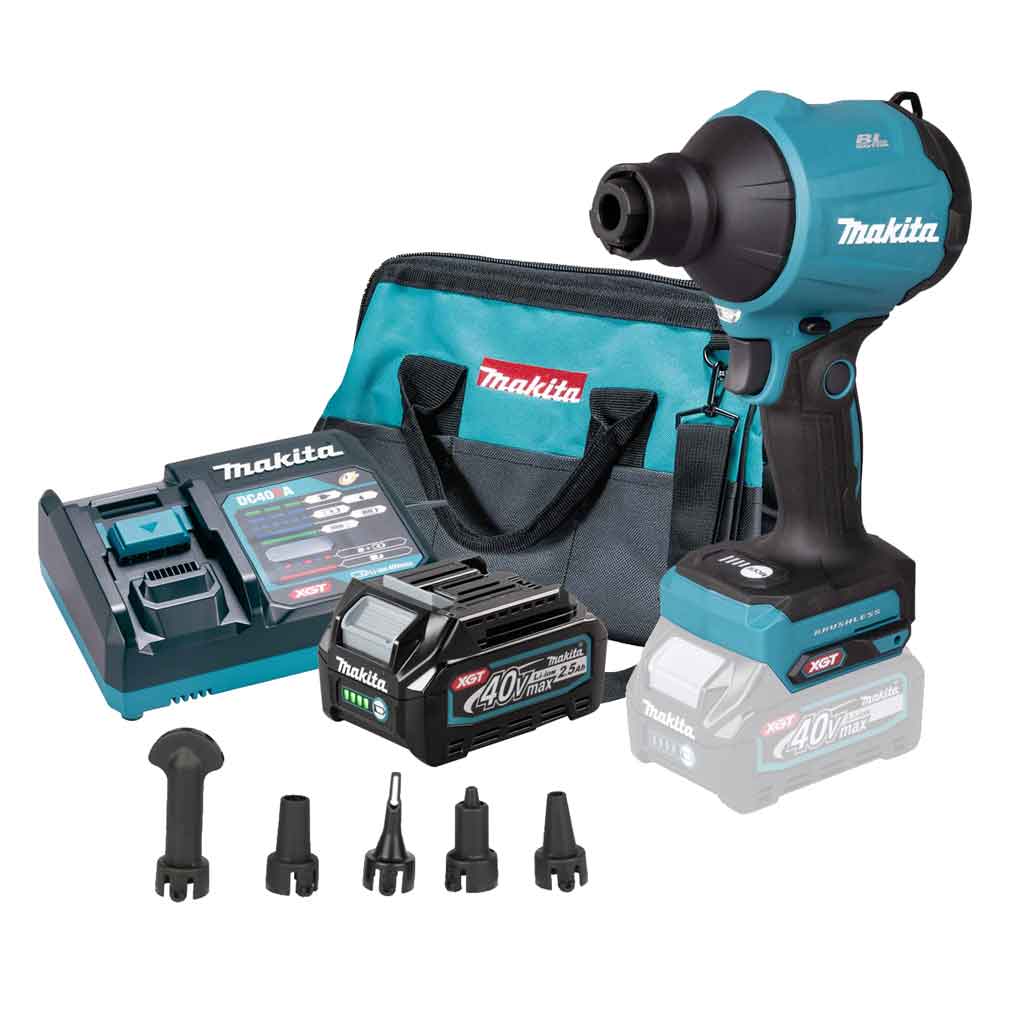 Makita AS001GD101 Soffiatore a pistola XGT 40V 4 Velocità Con Batteria