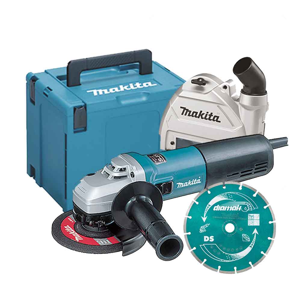 Makita 9565CRJX2 Kit Smerigliatrice angolare 1400W AVT