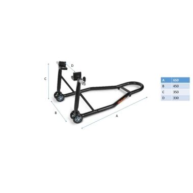 Beta 3040C Cavalletto posteriore per moto regolabile 030400002 Misure