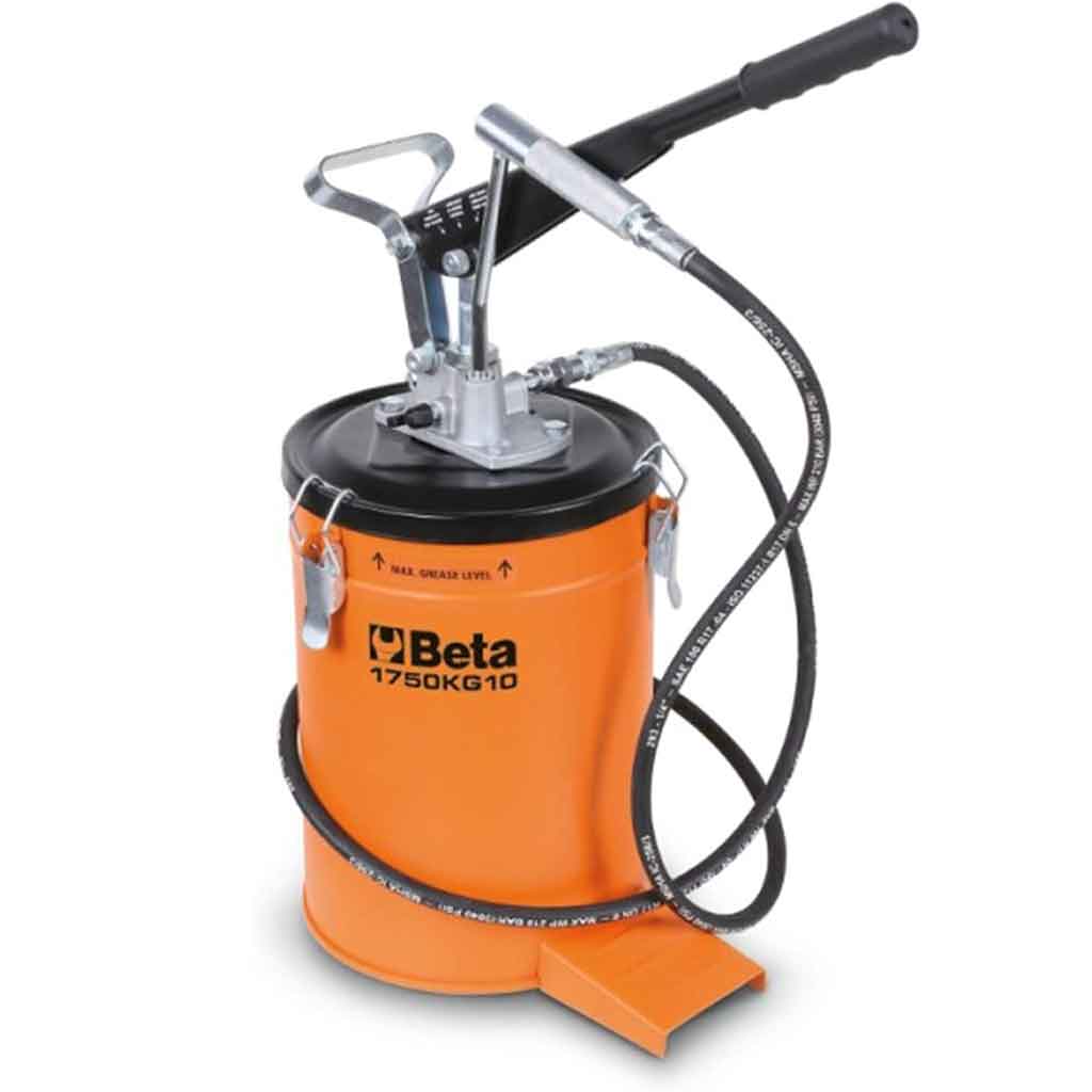 Beta 1750KG10 Ingrassatore a Leva da 10 kg con tubo ad alta pressione da 2 m 017500100