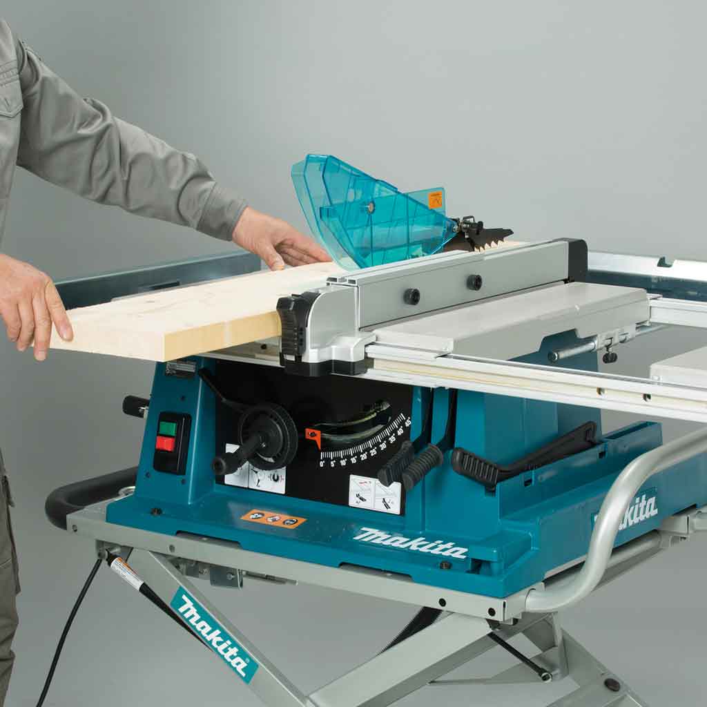 Makita 2704N Sega da banco 260mm con piano telescopico 4
