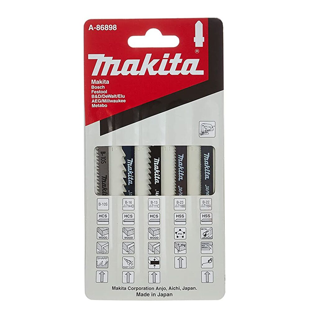 Makita A 86898 Set lame per seghetto alternativo 1