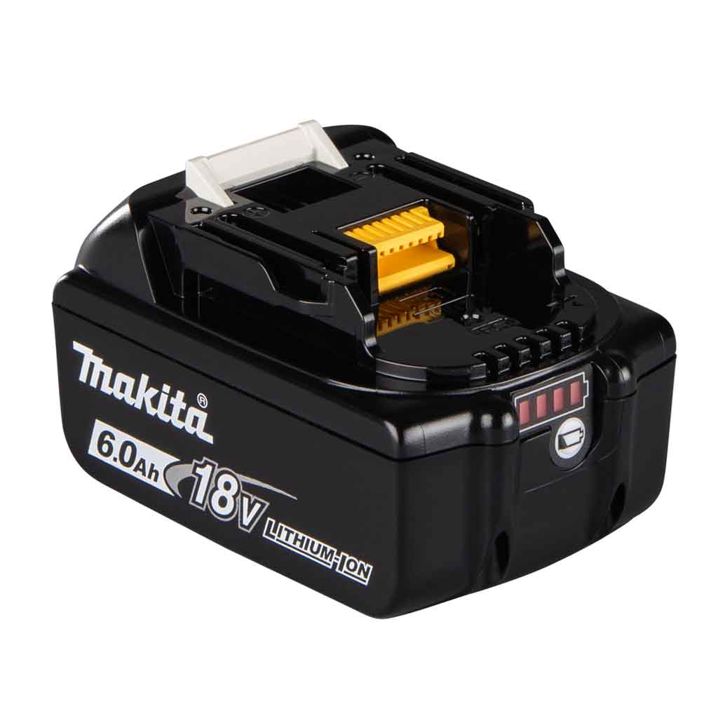 Makita Batteria 18V 6Ah BL1860B con Led 197422 4 4