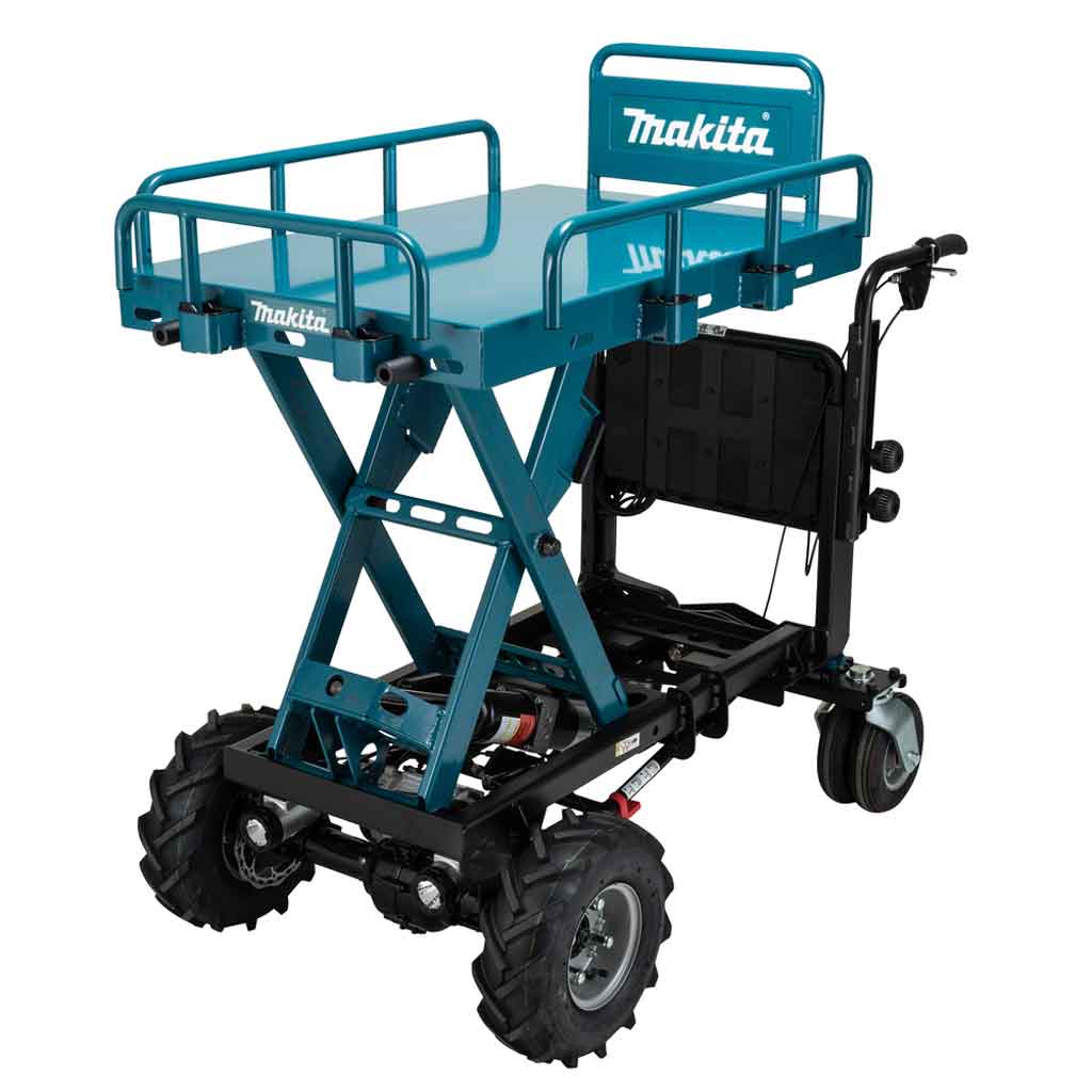 Makita DCU601Z Carriola con piattaforma di carico sollevabile 300Kg LXT 36V Up
