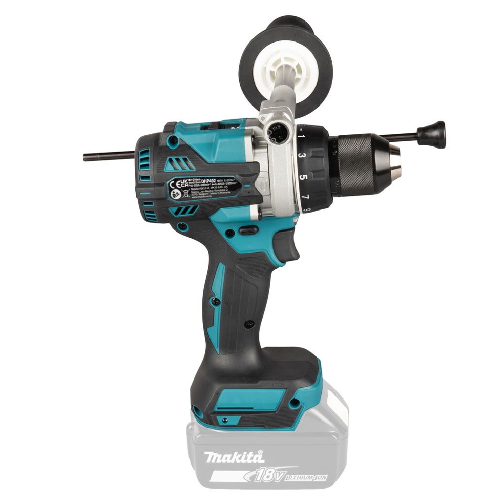 Makita DHP492Z Trapano Avvitatore a percussione 18V 141Nm Senza Batteria Side B