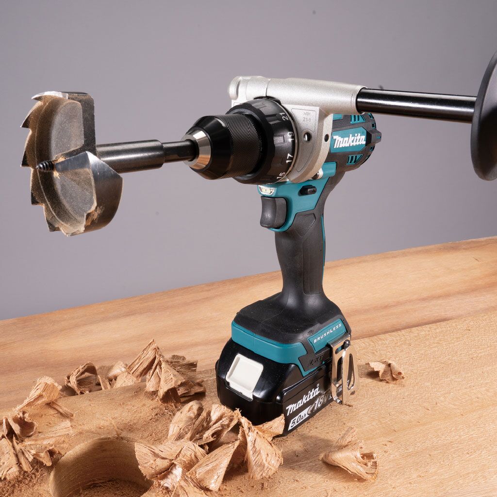 Makita DHP492Z Trapano Avvitatore a percussione 18V 141Nm Work Wood