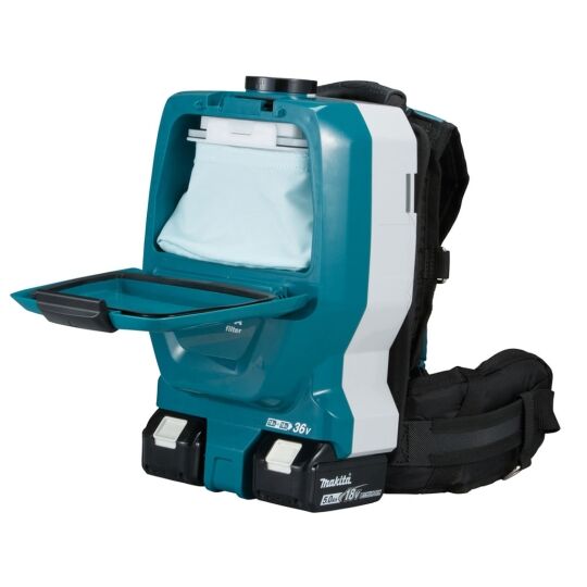 Makita DVC265ZXU Aspiratore a zaino Brushless Bluethooth 36V senza batterie 2L 2
