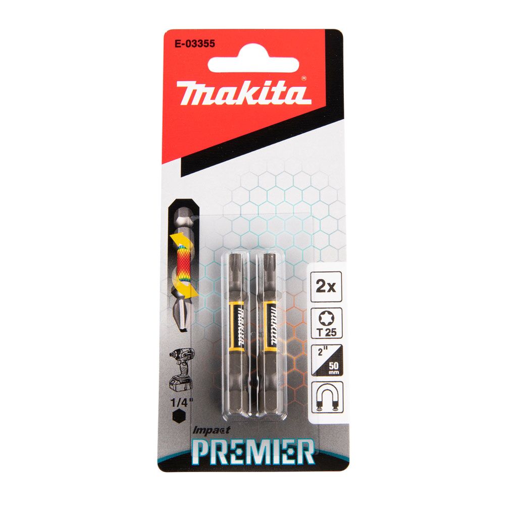Makita E 03355 Set di inserti a torsione Torx T25 50 mm 2