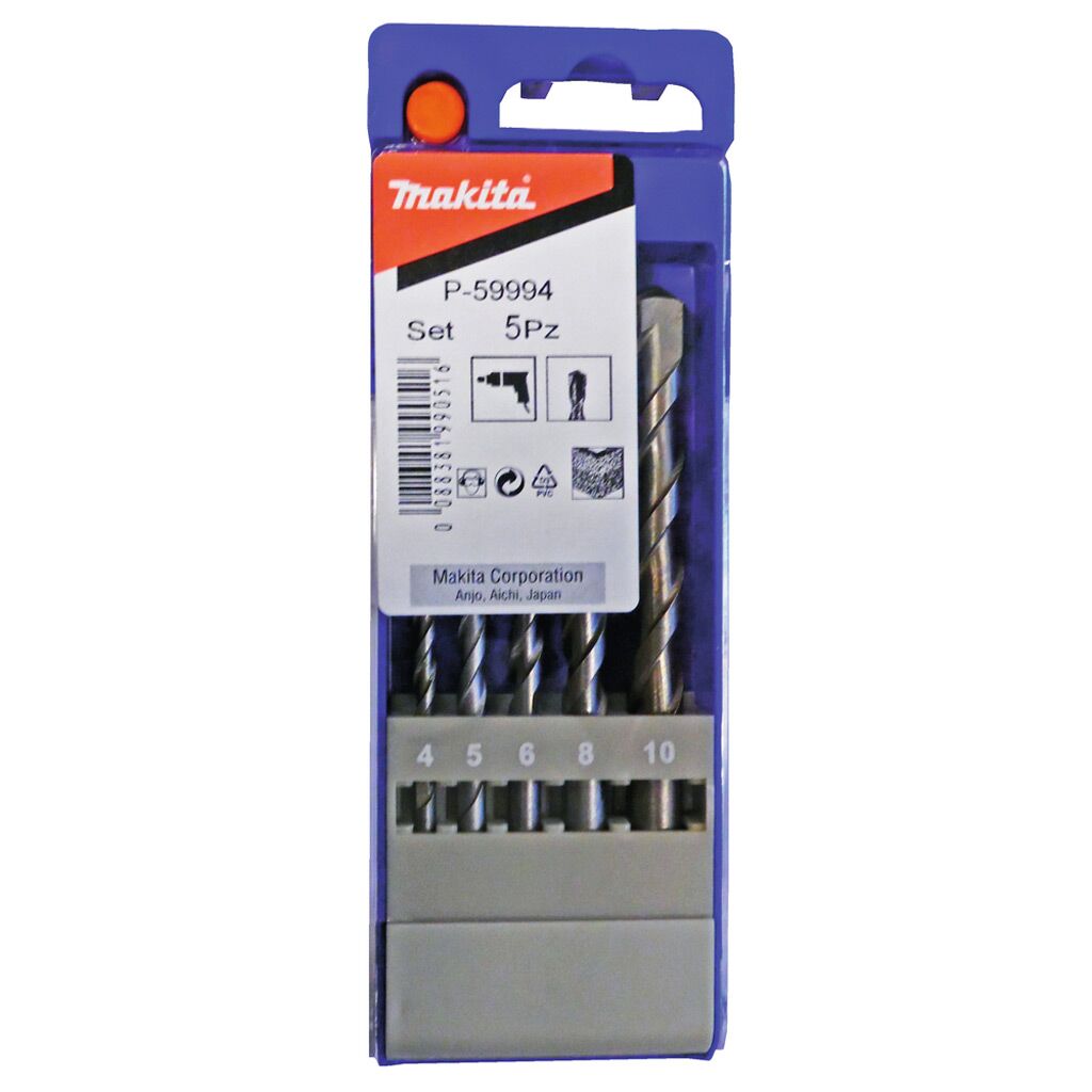 Makita P 59994 Set punte professionali per muratura 5 pezzi 1