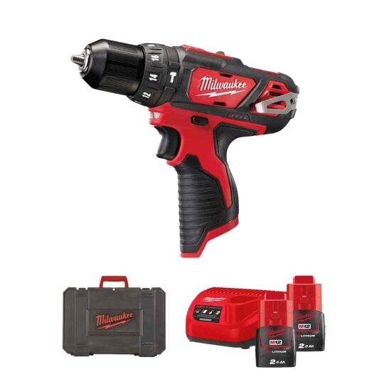 Milwaukee M12 BPD 202C Trapano avvitatore compatto con Percussione 30Nm con Batteria – 4933441940