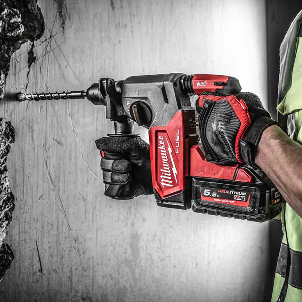 Milwaukee M18 FHX 552X Tassellatore Sds Plus 26mm M18 Fuel con 3 batterie 3