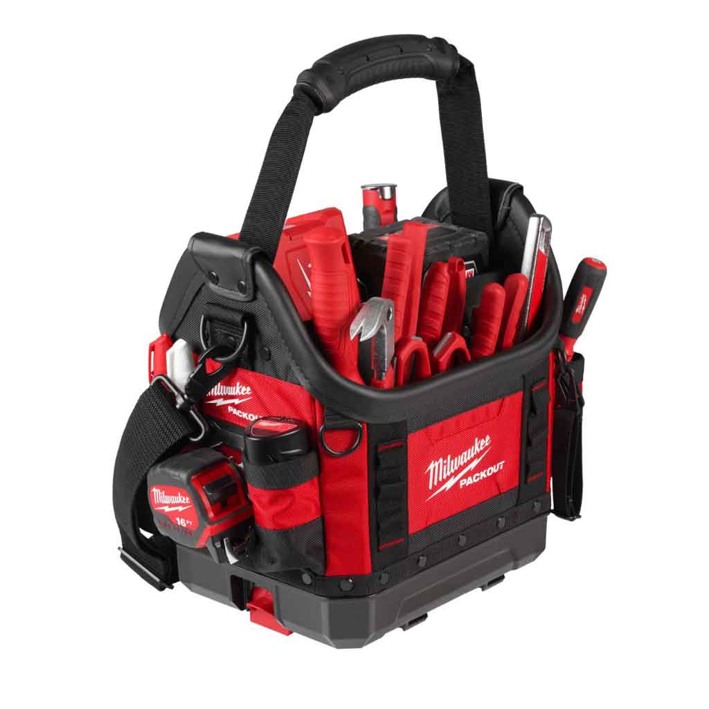 Milwaukee PACKOUT 25CM PRO TOTE TOOLBAG Borsa porta utensili aperta 8