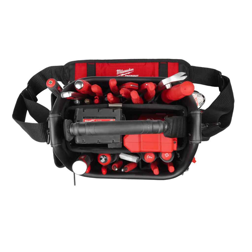 Milwaukee PACKOUT 25CM PRO TOTE TOOLBAG Borsa porta utensili aperta 9