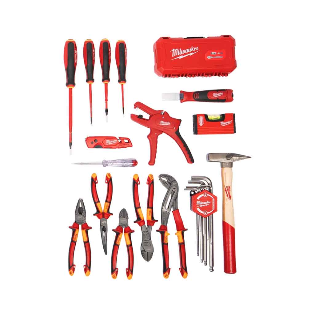 Milwaukee Valigia Packout Elettricista con 62 Utensili 4932499466 Utensili