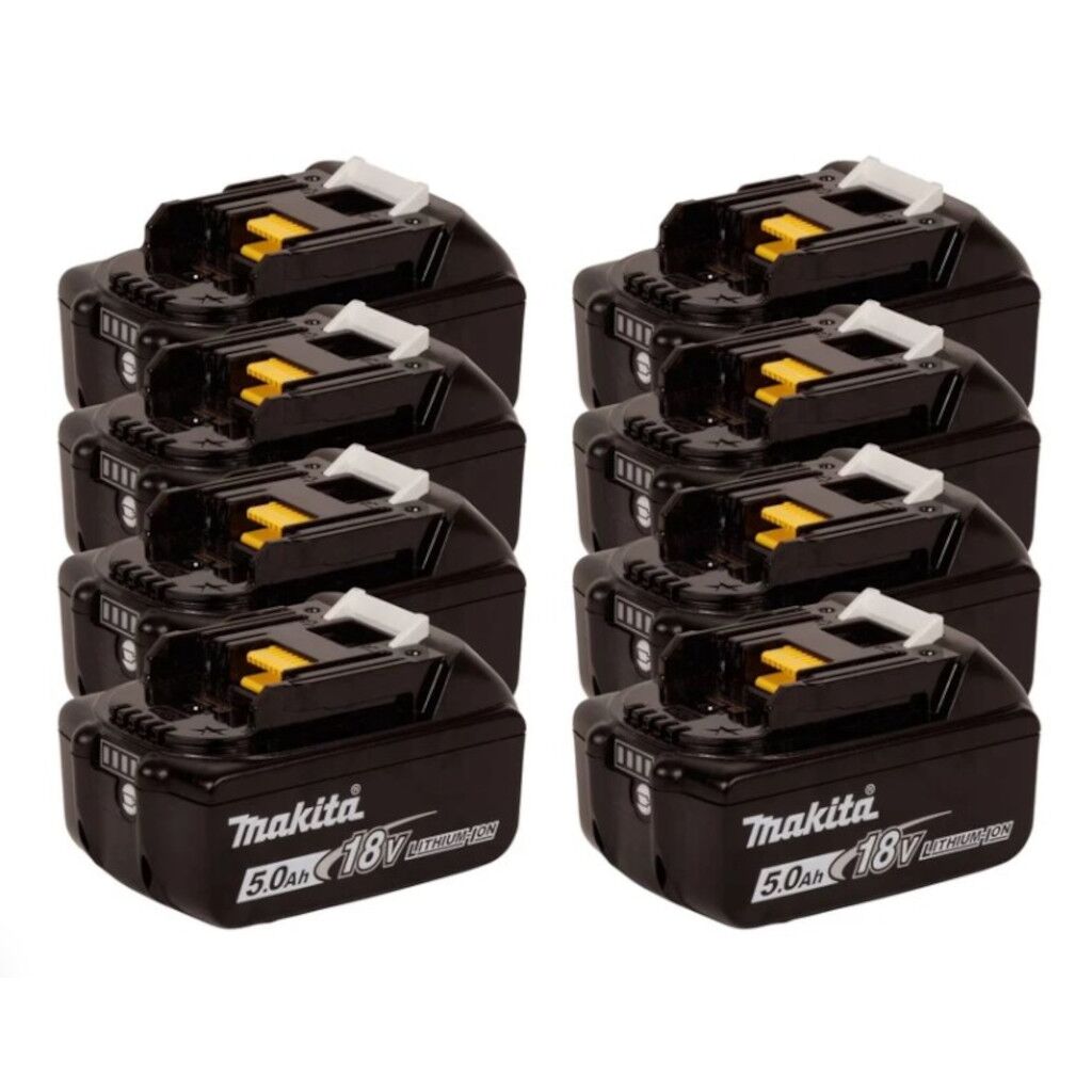 Makita 8BL1850B Batterie 18V 5Ah LXT Litio con indicatore Led Kit 8 Pezzi