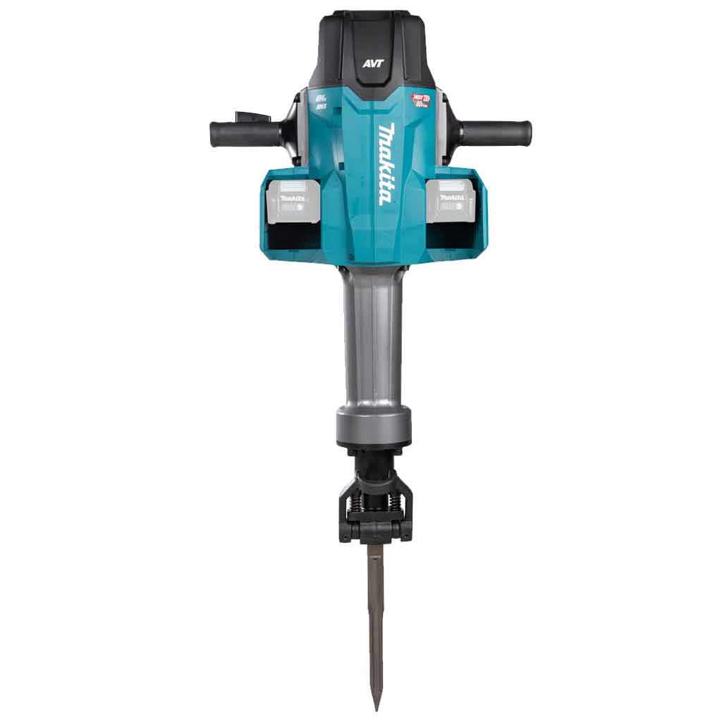 Makita-HM004GZ01-Martello-demolitore-XGT-80Vmax-HEX-728J-Fronte-con-Punta.