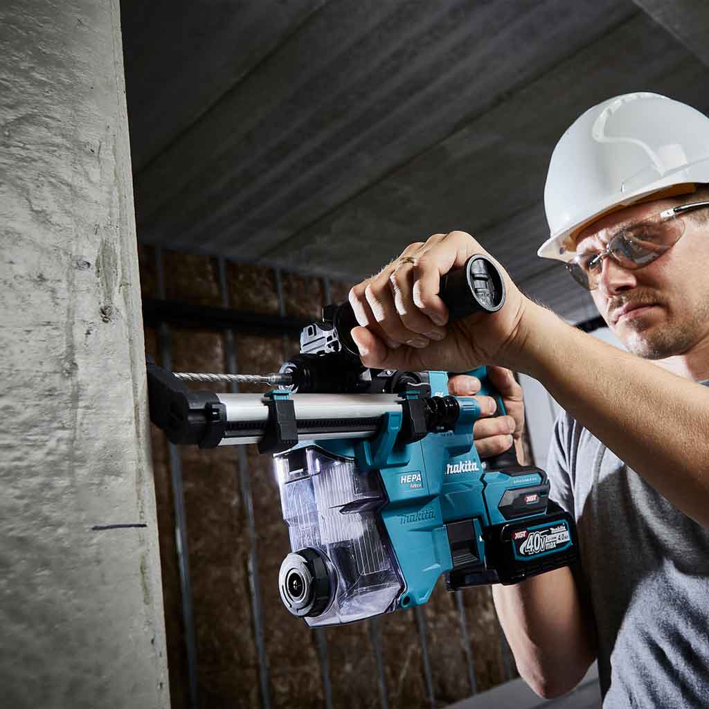 Makita HR010GD201 Tassellatore 40V XGT 2,1J con 2 Batterie 7