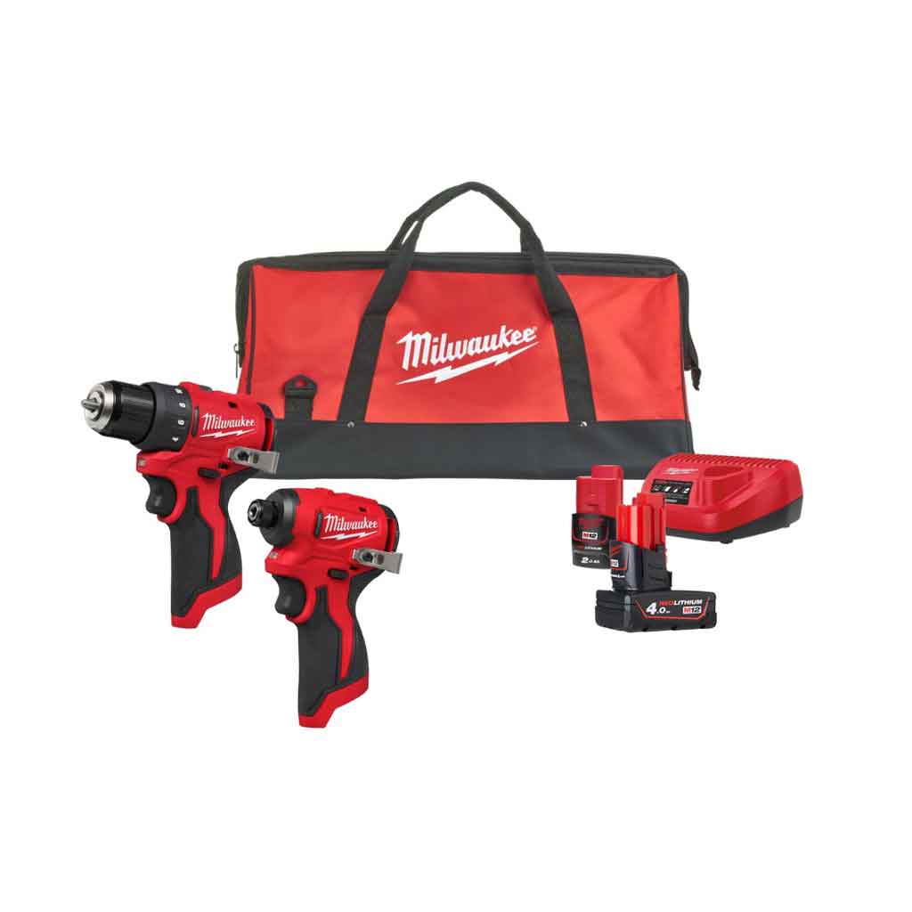 Milwaukee M12 BLPP2D 422B Trapano Avvitatore e Avvitatore impulsi M12 4933500425