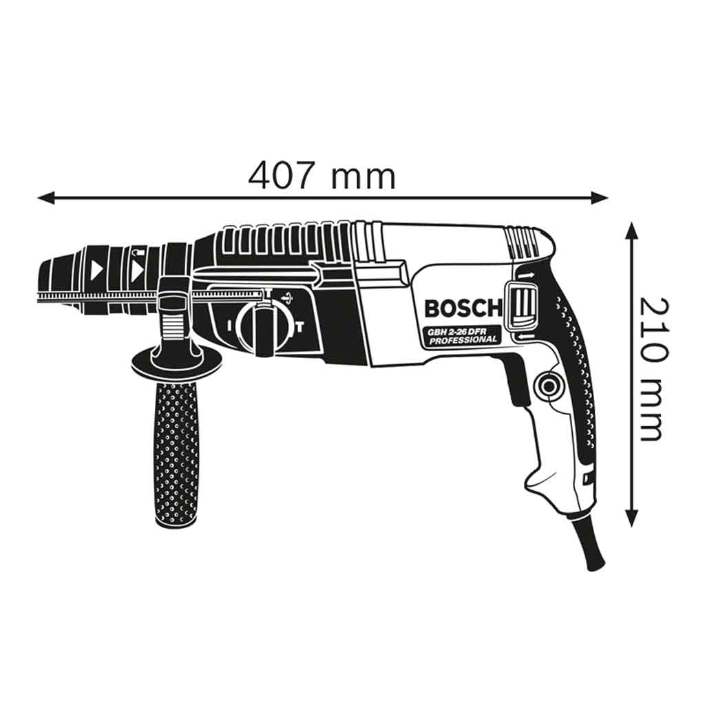 Bosch Professional GBH 2 26 F PRO MisureTassellatore
