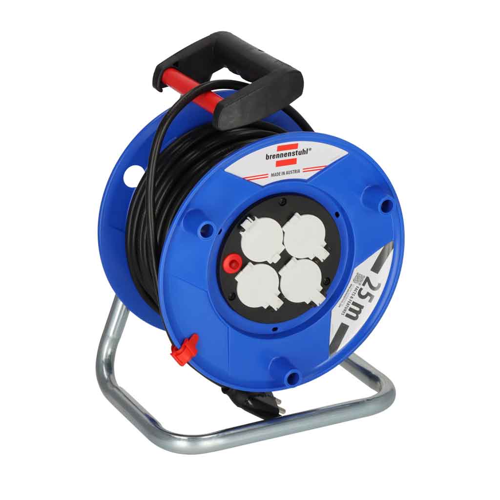 Brennenstuhl 1218055 Avvolgicavo con cavo 3G1,5 25m con 4x prese 230V16A
