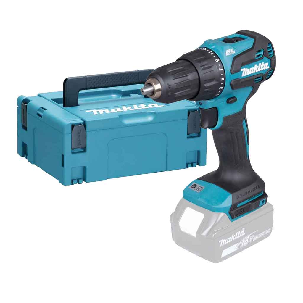 Makita DHP490ZJ Trapano Avvitatore a percussione 18V 65Nm senza Batterie