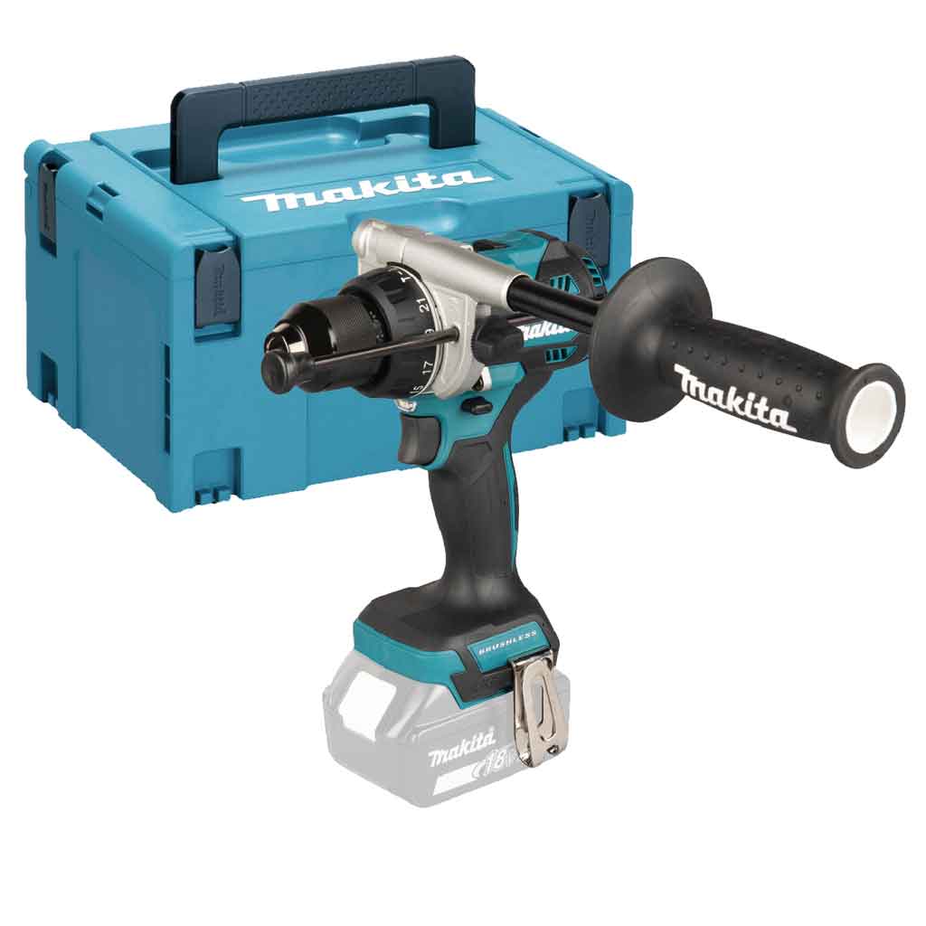 Makita DHP492ZJ Trapano Avvitatore a percussione 18V 141Nm