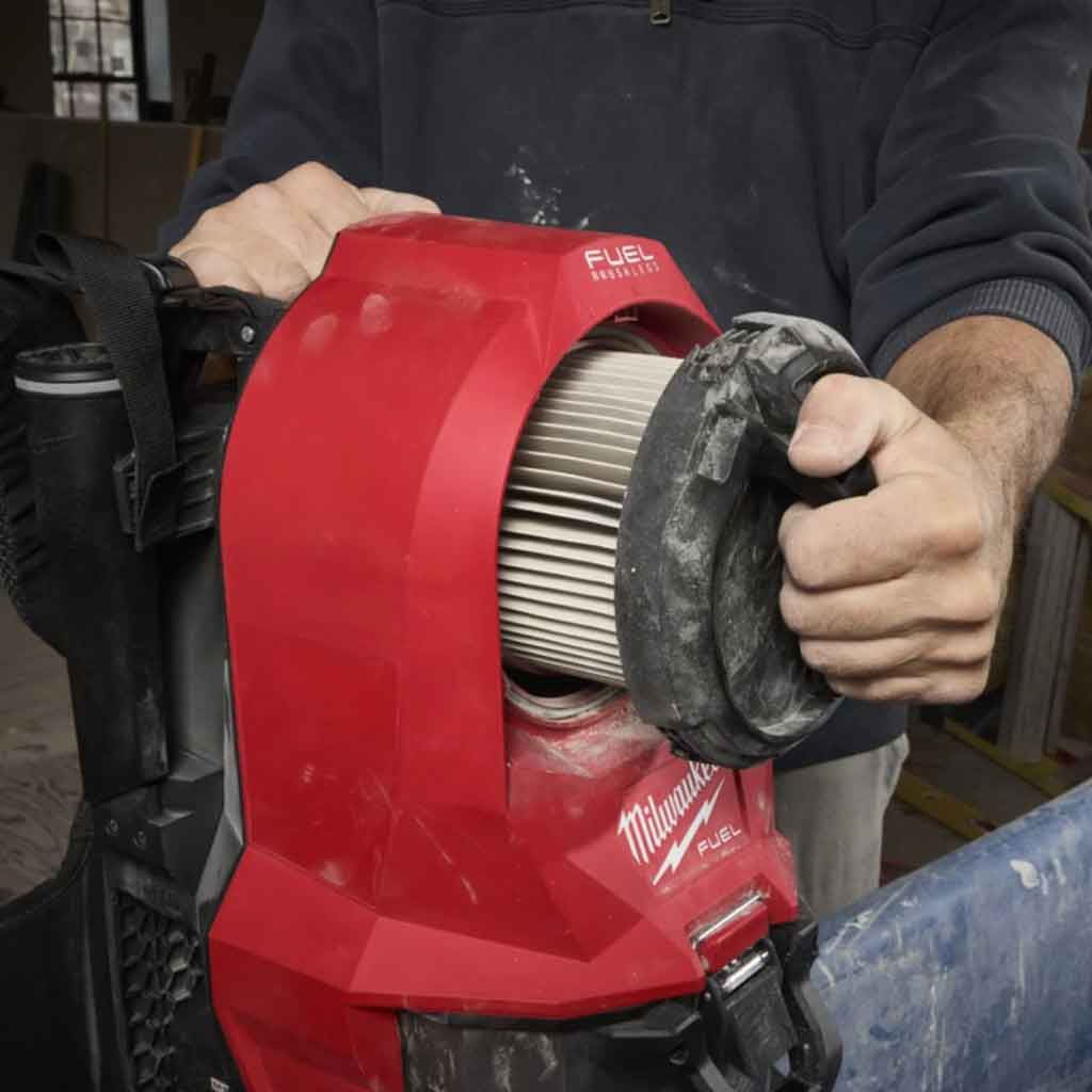Milwaukee M18 FBPV2 0 Aspirapolvere a Zaino M18 Fuel 4933500039 Pulizia Filtro